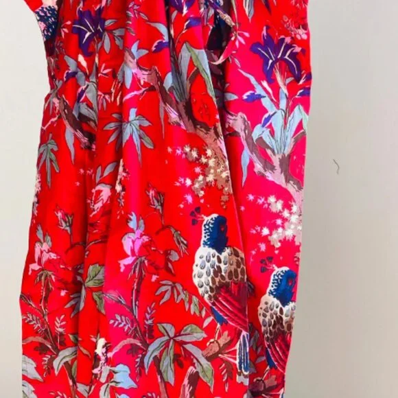 BRAND NEW Block printed kaftan maxi dress Dressing Indian cotton Summer Dress - Picture 2 of 7